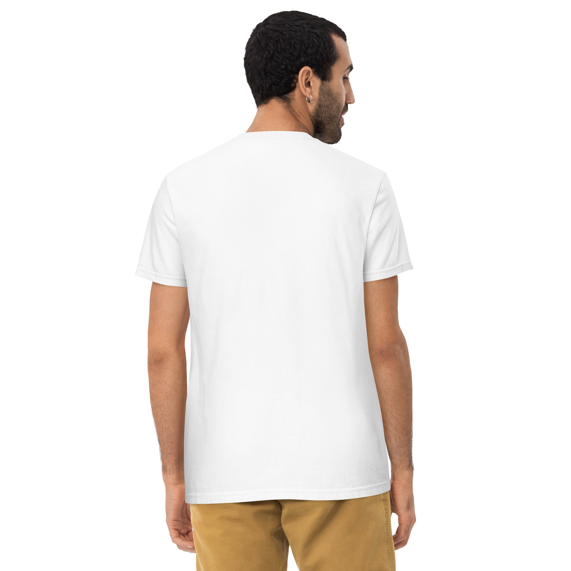 T-shirt teinté avec poche unisexe (COLBOB-LOG001-VER002) – Image 20