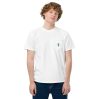 T-shirt teinté avec poche unisexe (POLRAY-LOGROS-CC1001)