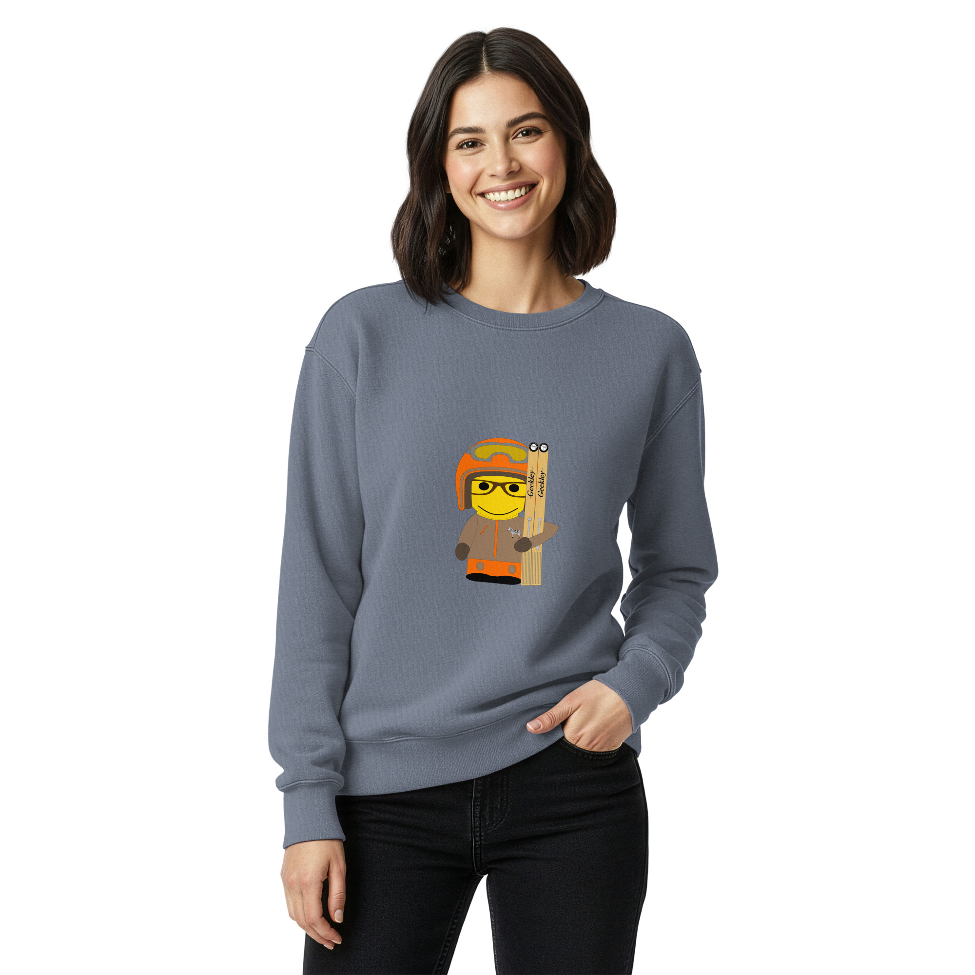 Sweat teinté unisexe (SPOSKI-STY001-LOG007) – Image 16