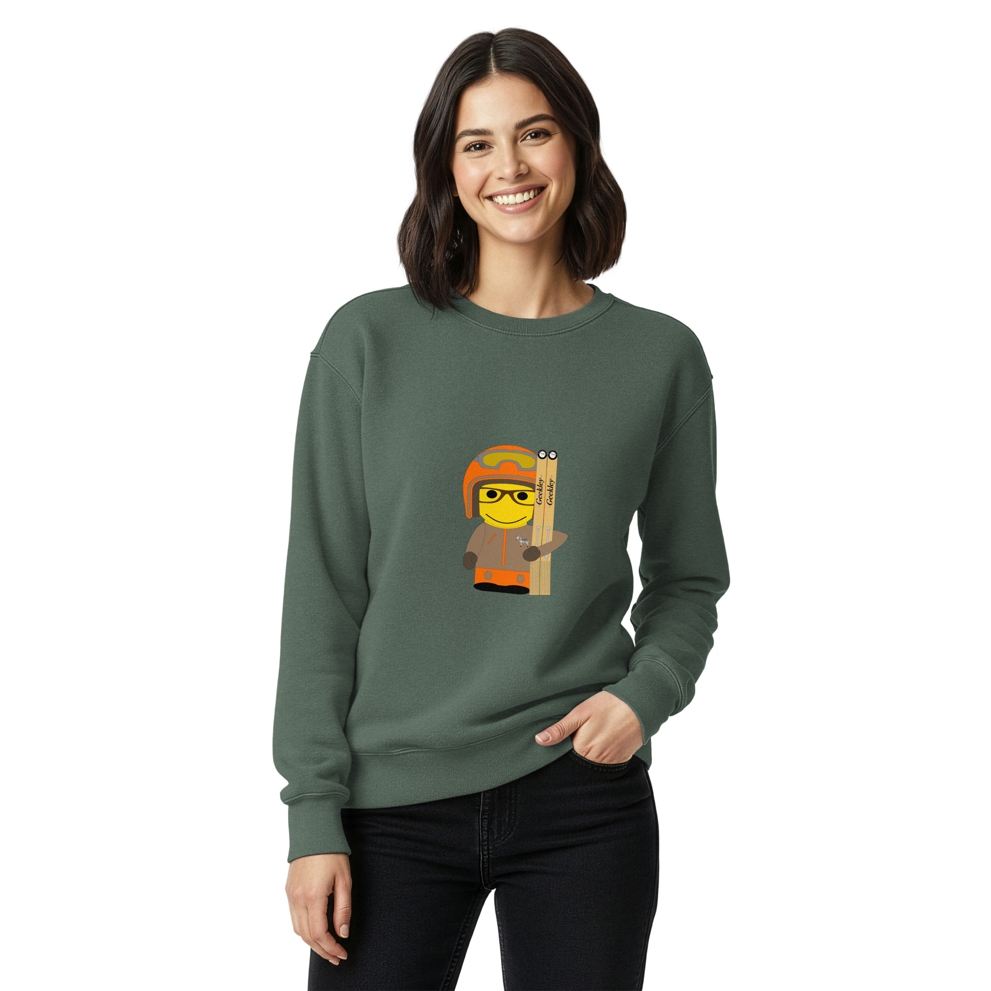 Sweat teinté unisexe (SPOSKI-STY001-LOG007) – Image 8