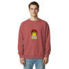 Sweat teinté unisexe (CHECAR-LOGBIK-REDBDX1)
