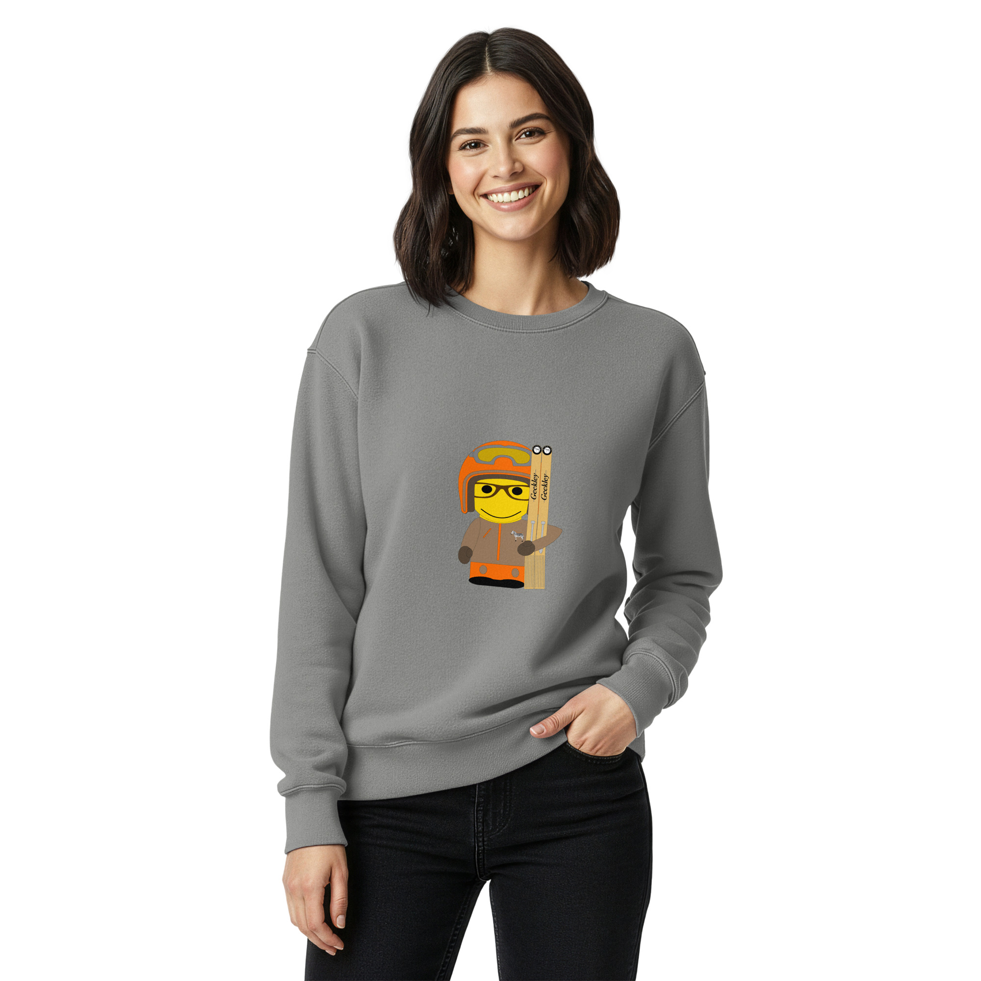 Sweat teinté unisexe (SPOSKI-STY001-LOG007) – Image 20