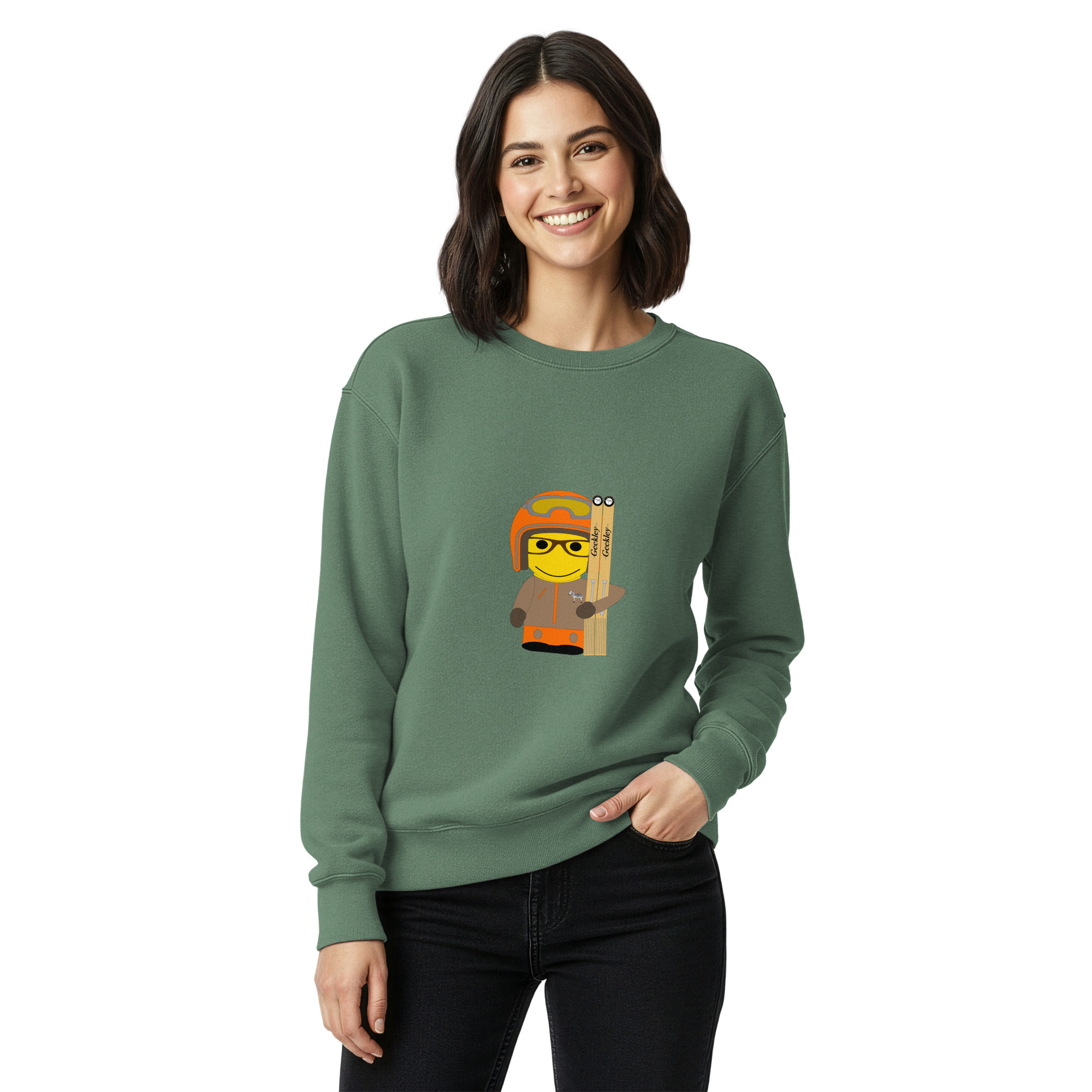 Sweat teinté unisexe (SPOSKI-STY001-LOG007) – Image 14