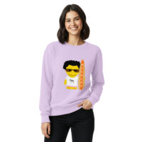 Sweat teinté unisexe - '"Sports" surf rose & orange