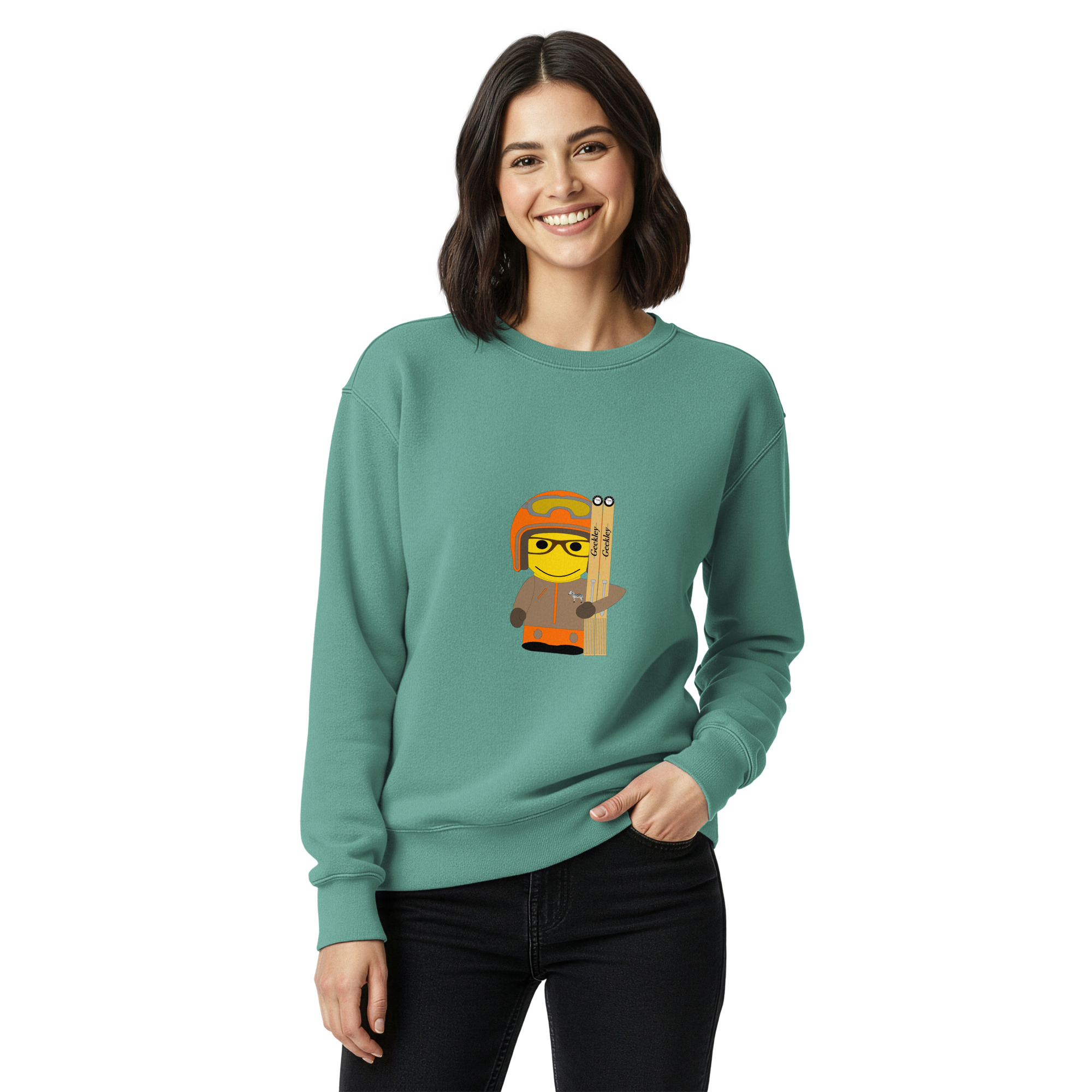 Sweat teinté unisexe (SPOSKI-STY001-LOG007) – Image 24