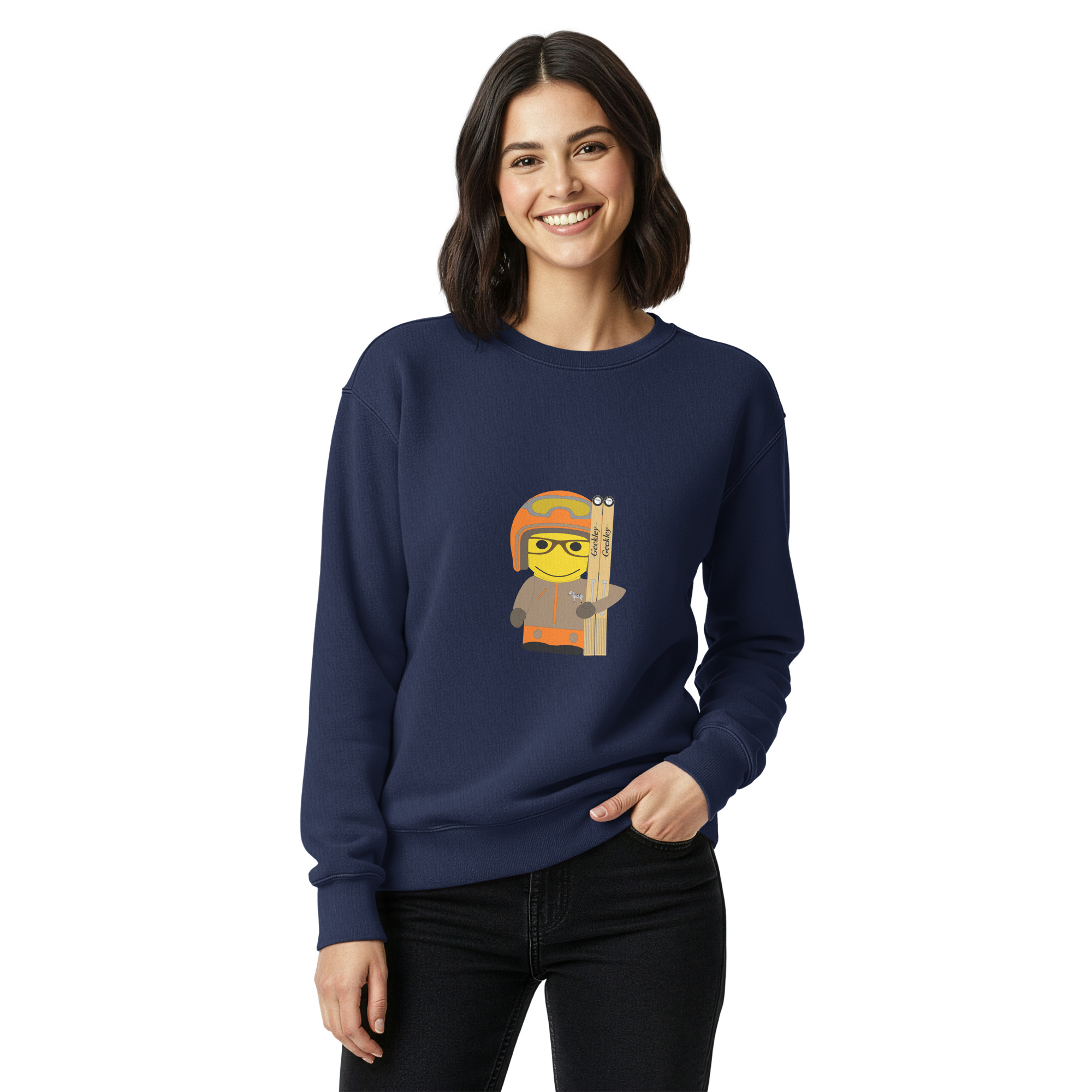 Sweat teinté unisexe (SPOSKI-STY001-LOG007) – Image 3