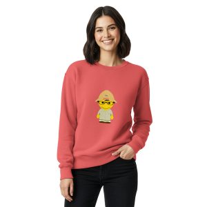 Sweat teinté unisexe (CHECAR-LOGBOB-BEIVER2)