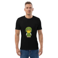 T-shirt coton biologique - "College" - Benedict - marine