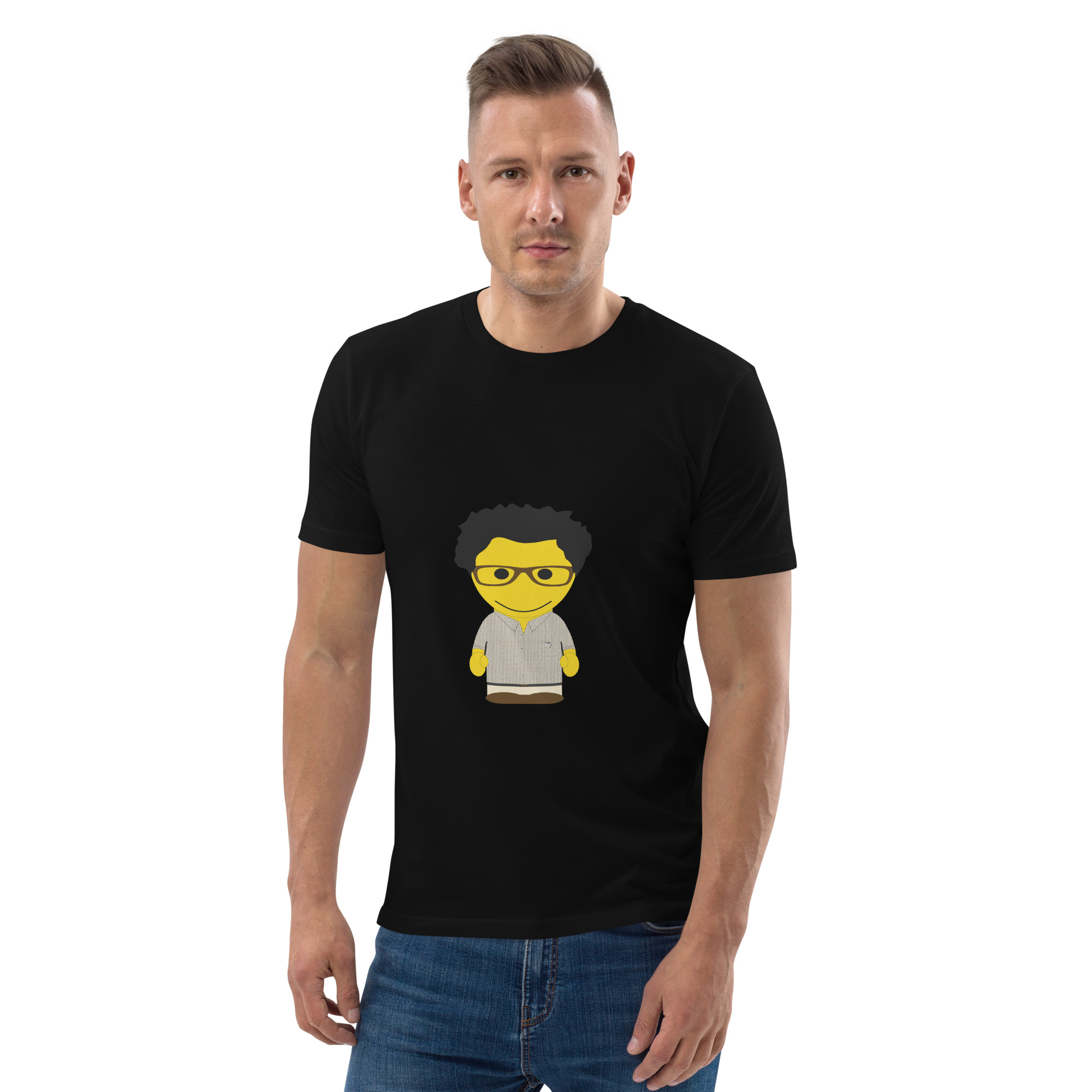 T-shirt coton biologique (CHECAR-LOGCC2-BLAMOU2)