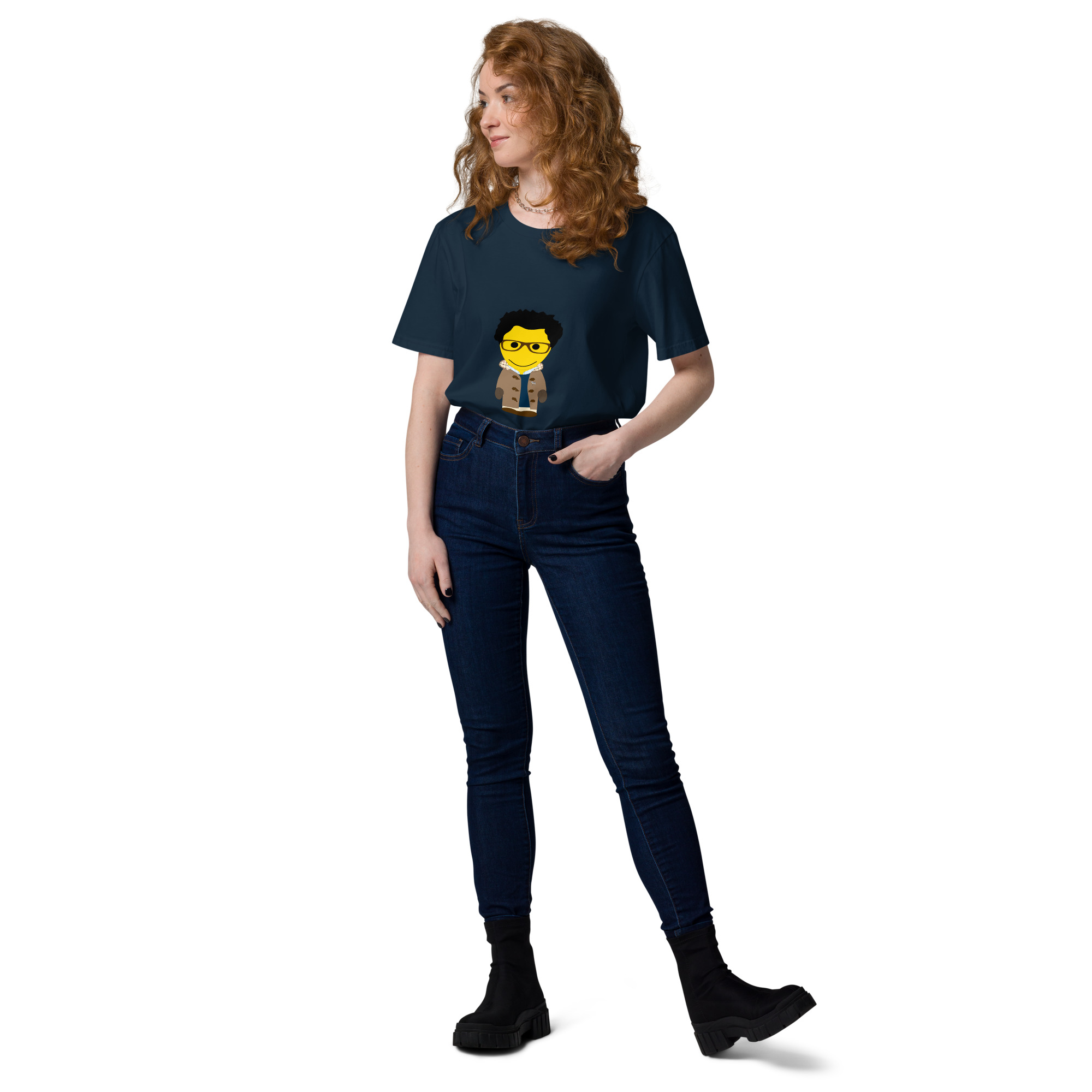 T-shirt coton biologique (DUFCC2-CORBLU-LOG003)