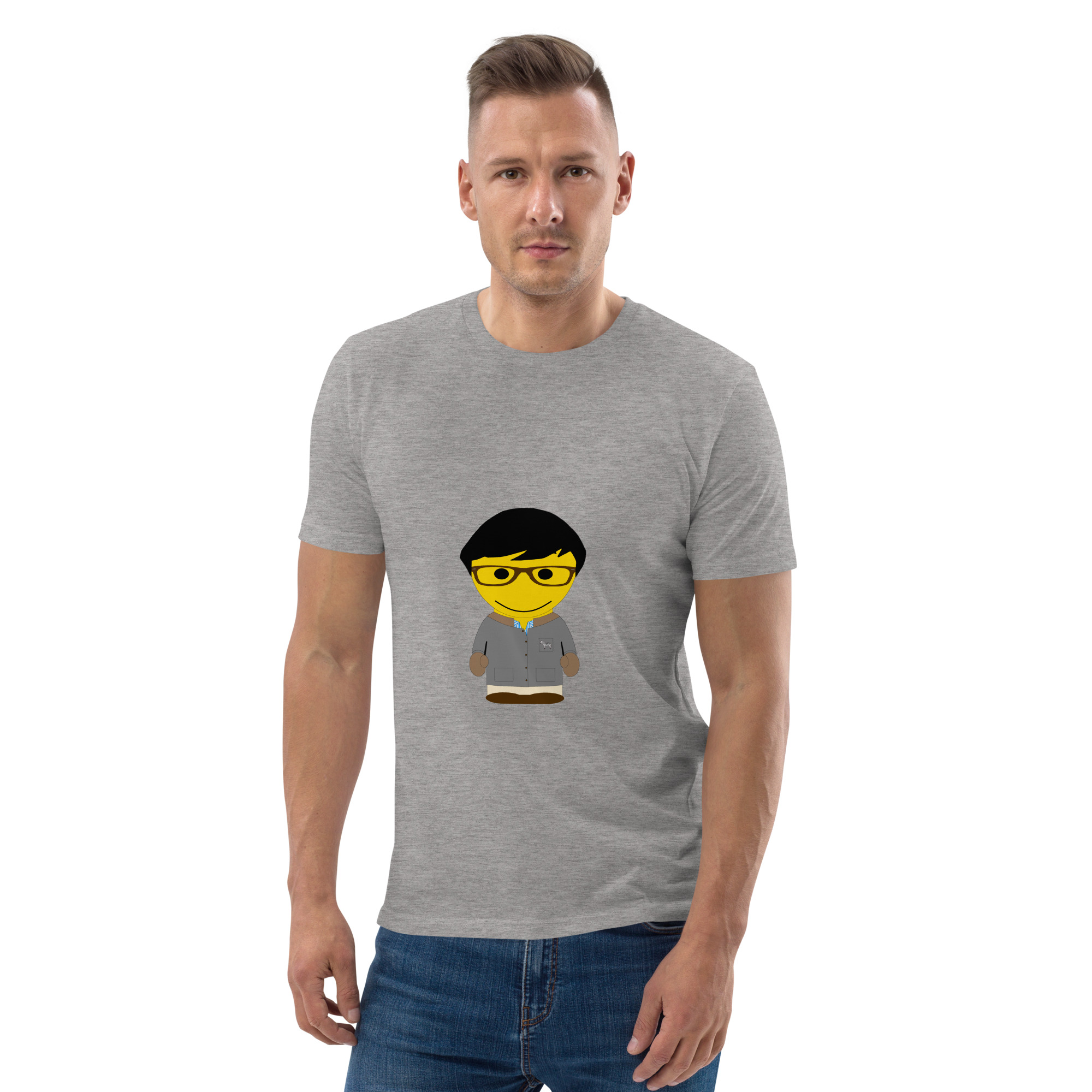 T-shirt coton biologique (FORGRE-LOGCC1-BLU001)