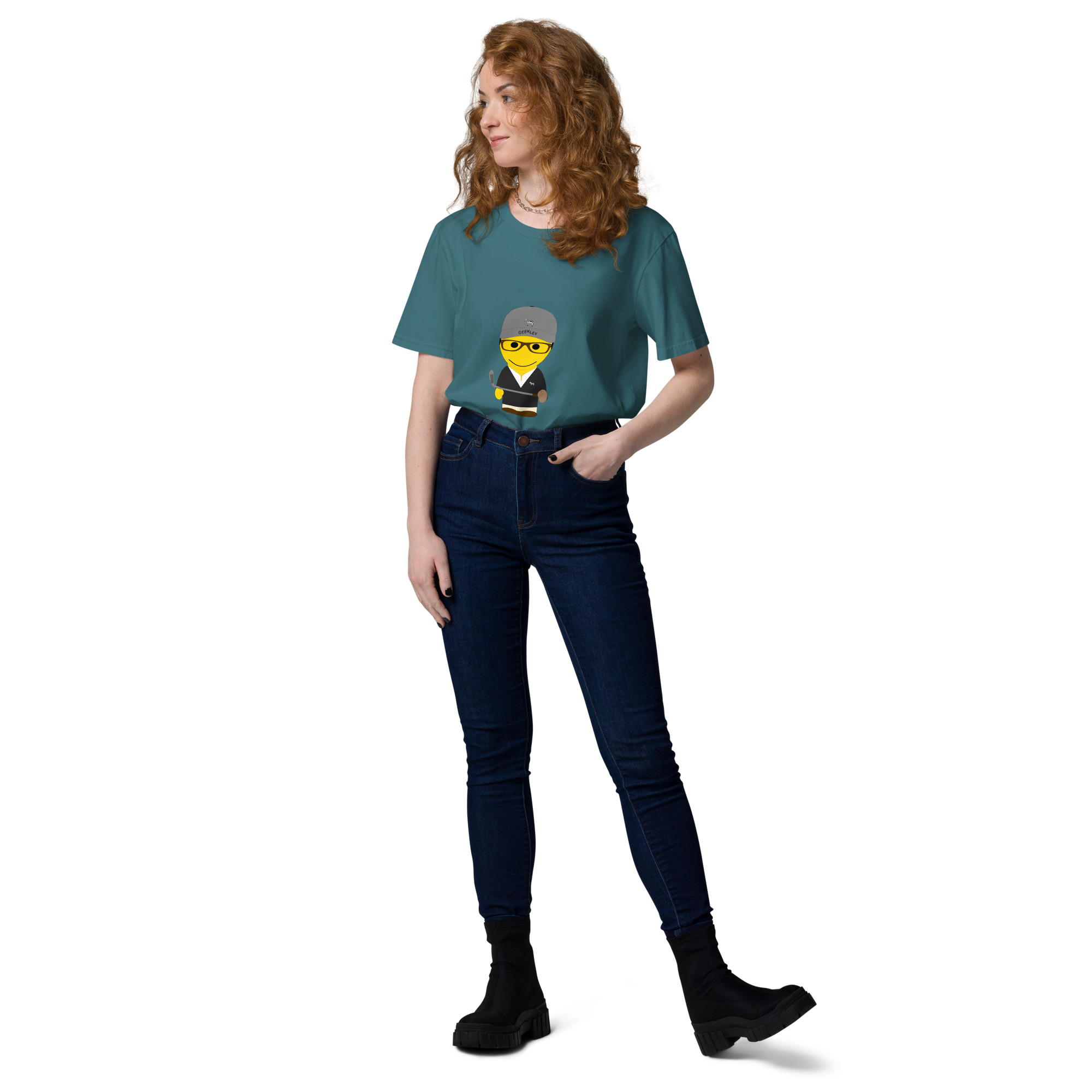 T-shirt coton biologique (SPOGOL-CAP001-BLA004) – Image 15