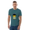 T-shirt coton biologique (CHECAR-LOGCC1-BLUVER4)