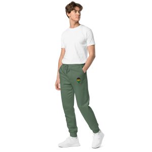 Pantalon de sport teint par pigment (POLCC1-LOGSAP-RAY001)