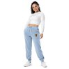 Pantalon de sport teint par pigment (BARBLU-CORBIK-MOU002)