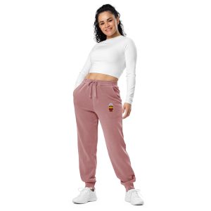 Pantalon de sport teint par pigment (SWEBOB-TSHBDX-BEI001)