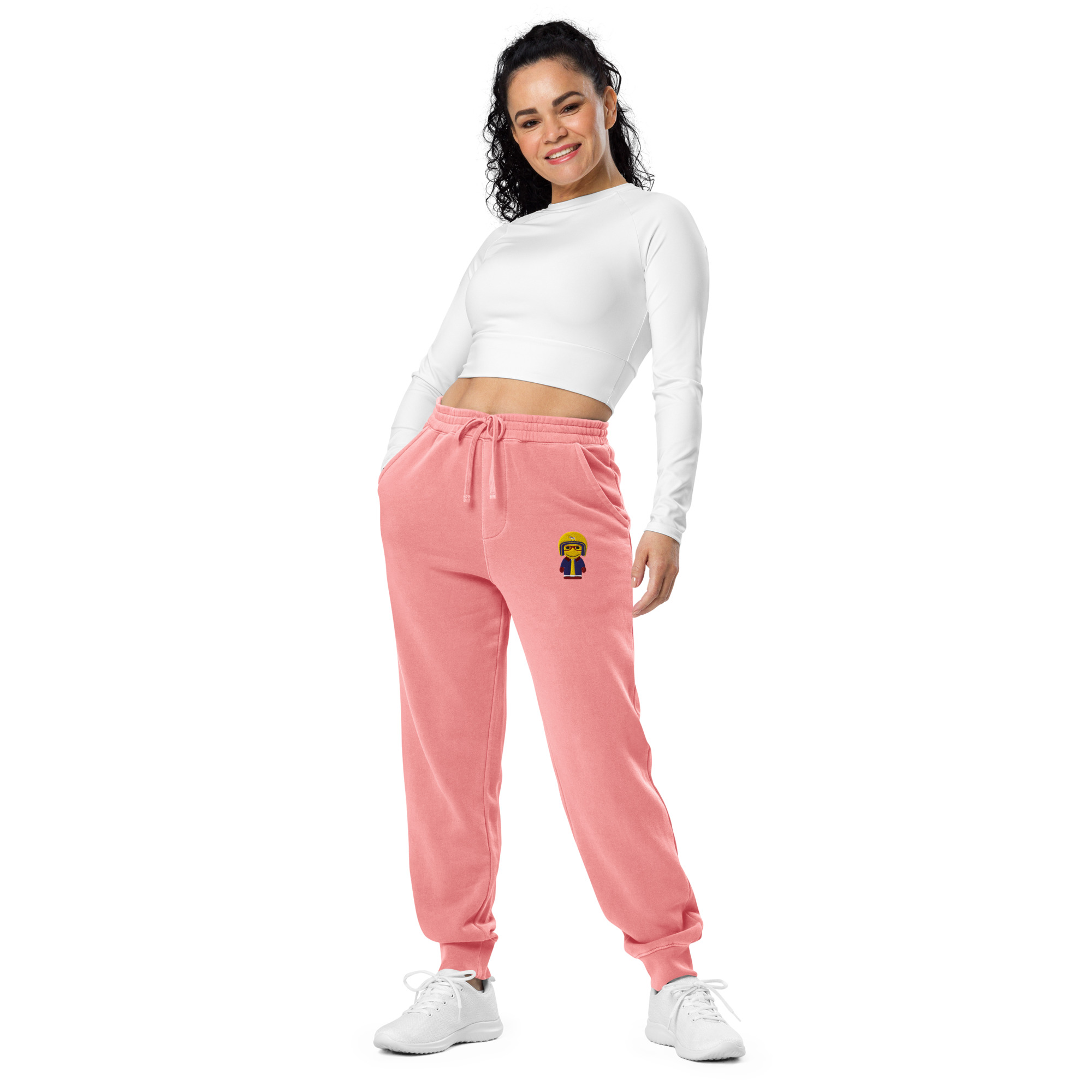 Pantalon de sport teint par pigment (BARBLU-CORBIK-MOU002)