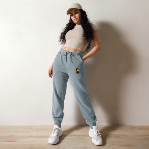 Pantalon de sport teint par pigment (SPOSKI-STY001-LOG017)