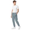 Pantalon de sport teint par pigment (POLUNI-LOGBLU-CAP001)