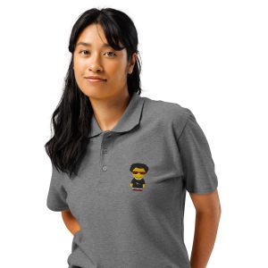 Polo piqué premium unisexe (SWECC2-POLBLA-WHI001)