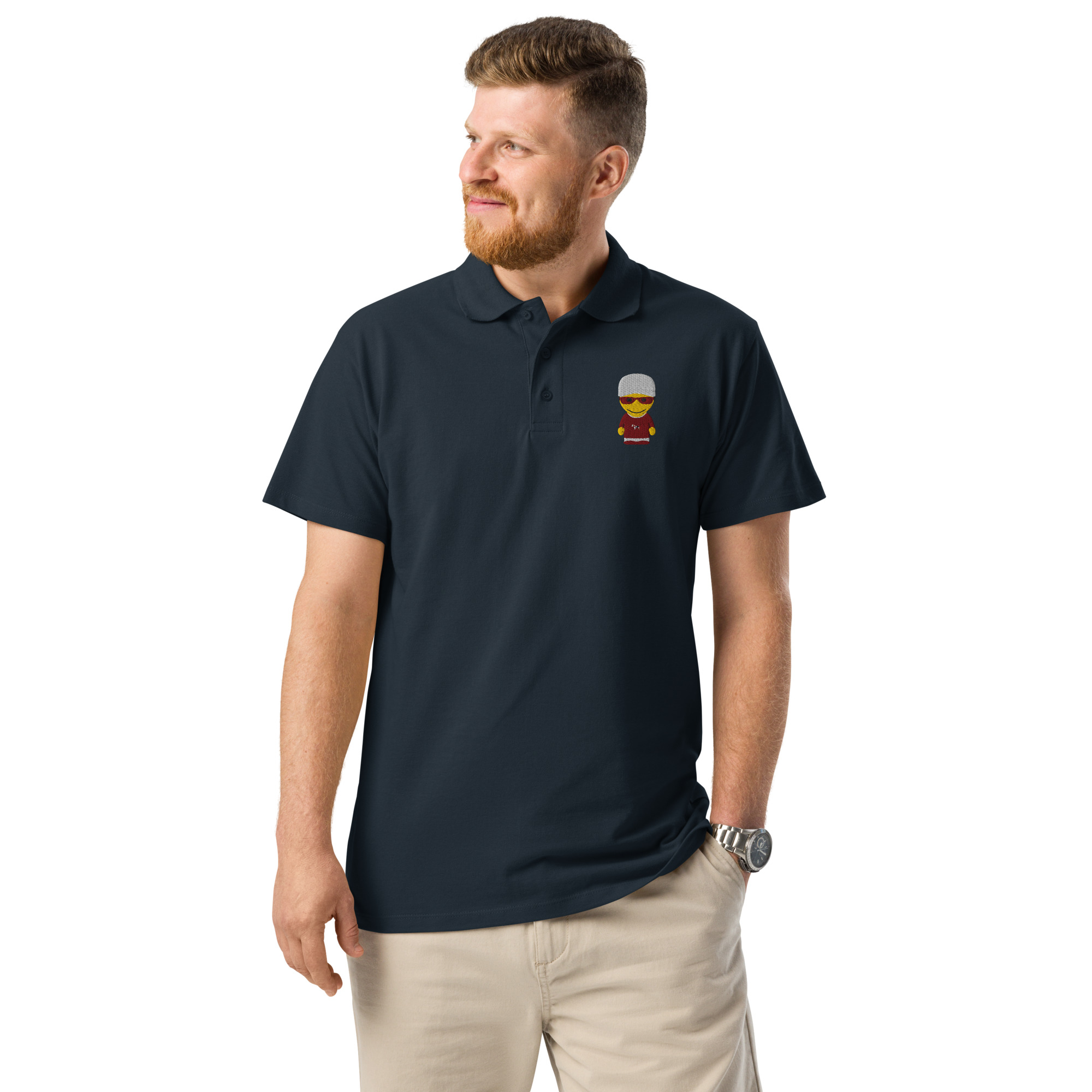 Polo piqué premium unisexe (SWECAP-TSHBDX-BEI001)