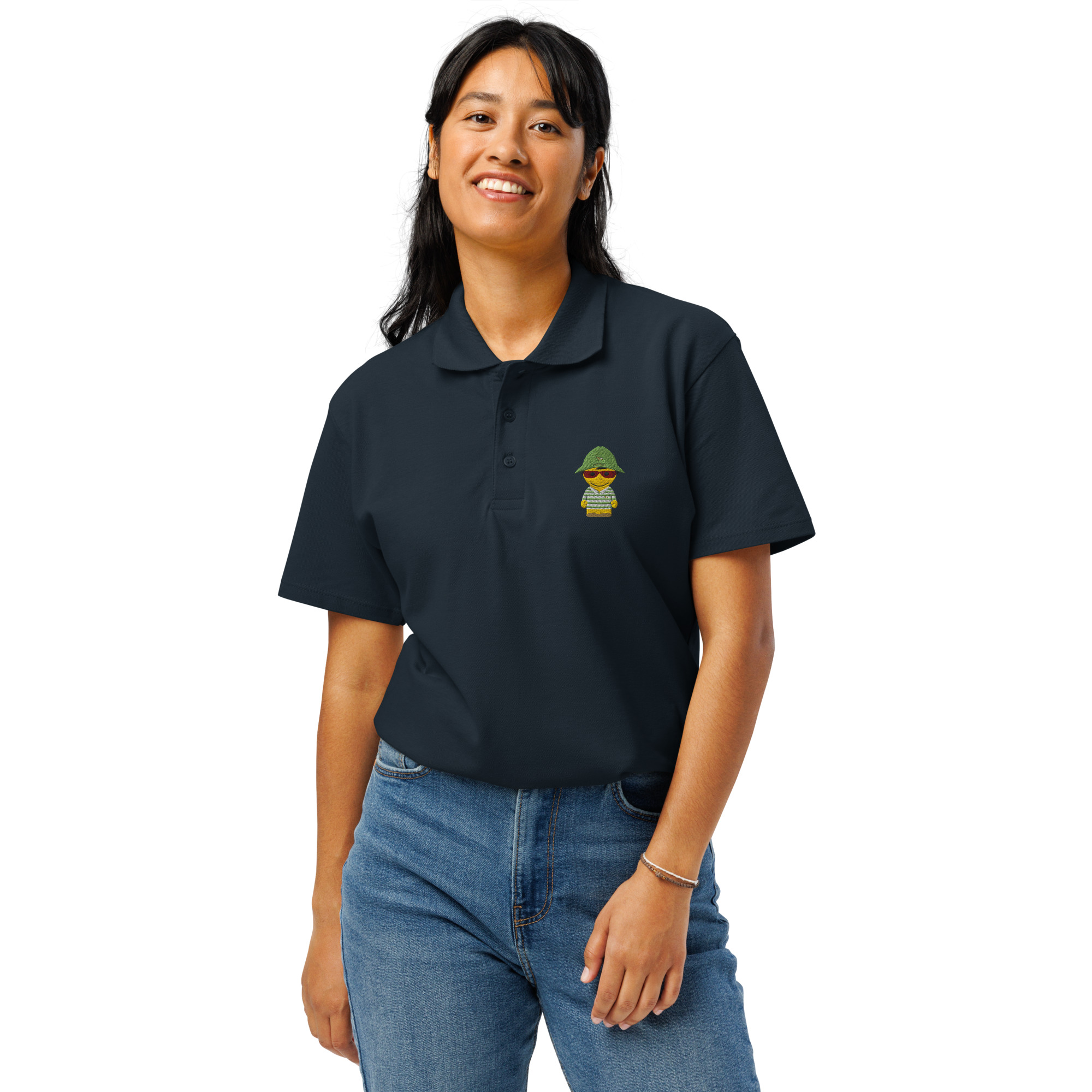 Polo piqué premium unisexe (POLRAY-LOGOLI-BOB001)