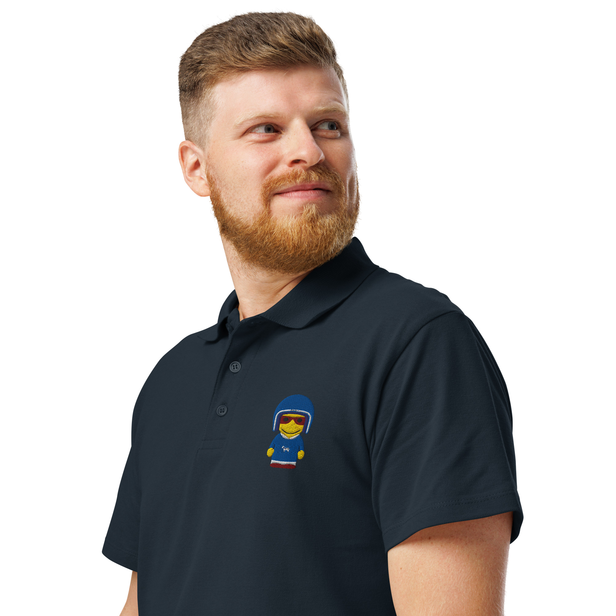 Polo piqué premium unisexe (SWEBIK-POLBLU-CIE001)