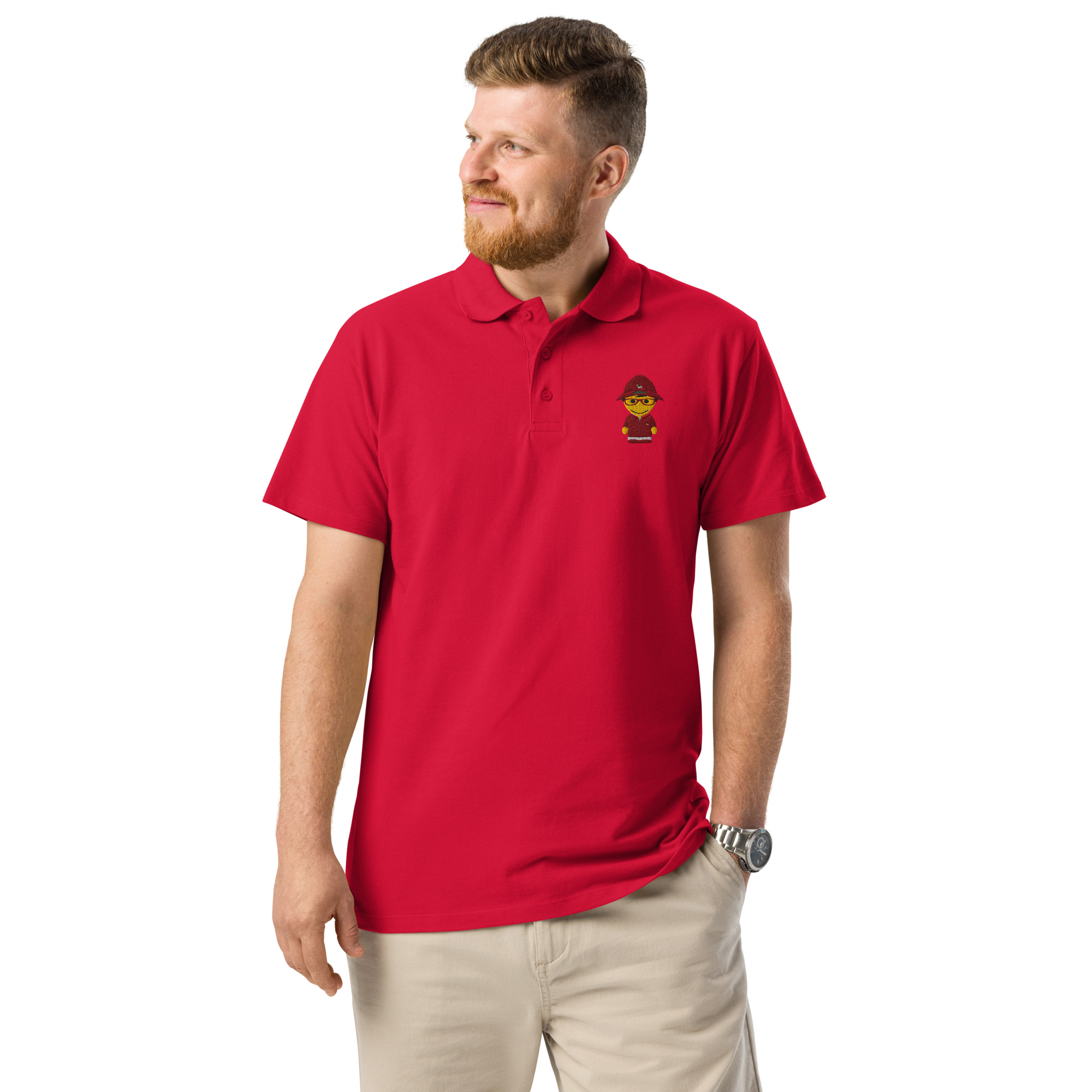 Polo piqué premium unisexe (POLBOB-LOGBDX-UNI001)