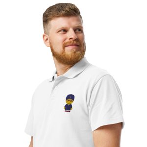 Polo piqué premium unisexe (POLCAP-LOGNAV-RAY001)