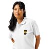 Polo piqué premium unisexe (COVCC2-LOGBLA-WHI001)