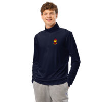 Pull à demi-zip léger - été - Edgar - polo uni bordeaux