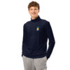 Pull à demi-zip léger (CHECAR-LOGCAP-BLUGRE1)