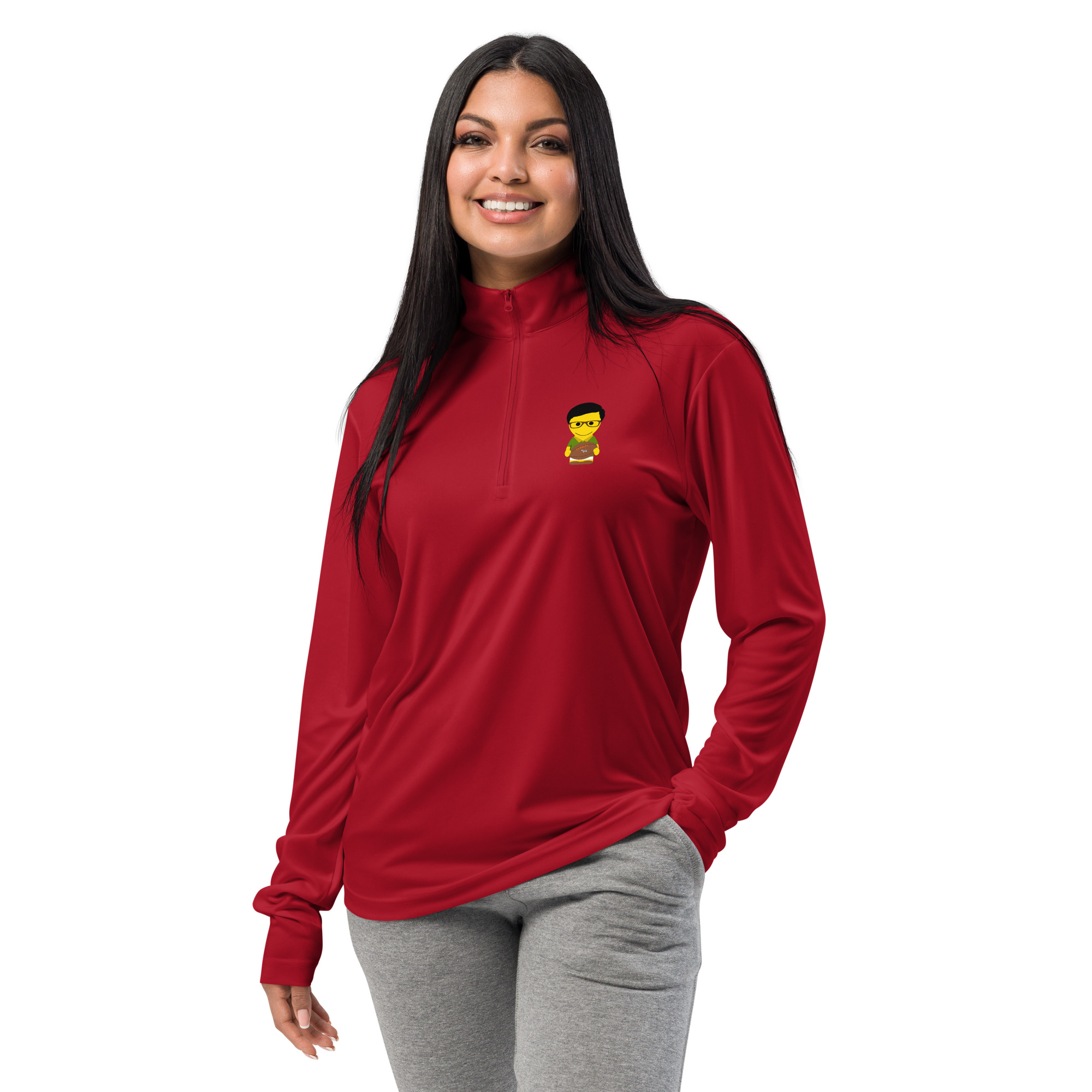 Pull à demi-zip léger (RUG001-BOCKS1-LOG002)