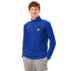 Pull à demi-zip léger (CHECAR-LOGCC1-BLUVER4)