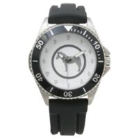 Montre sport GEEKLEY noire par Zazzle