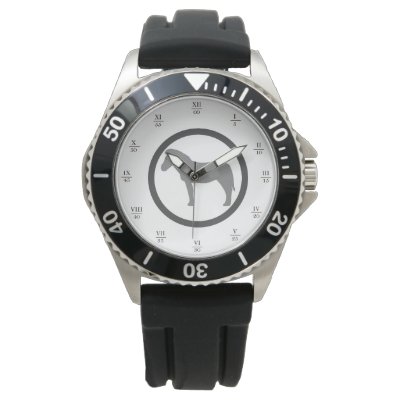 Montre sport GEEKLEY noire par Zazzle