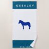 Serviette de plage GEEKLEY marine