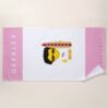 Serviette de plage GEEKLEY surfeur rose