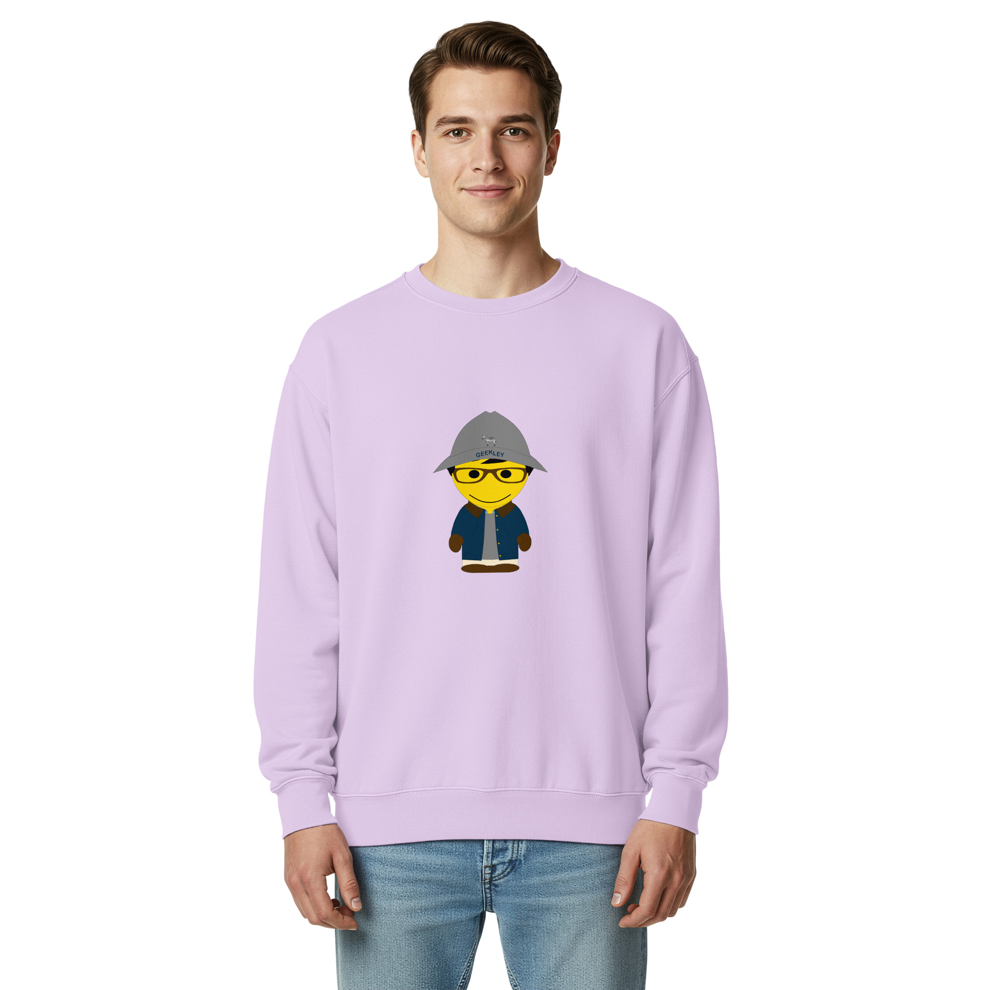 Sweat teinté unisexe (BARBLU-CORBOB-GRE002) – Image 26