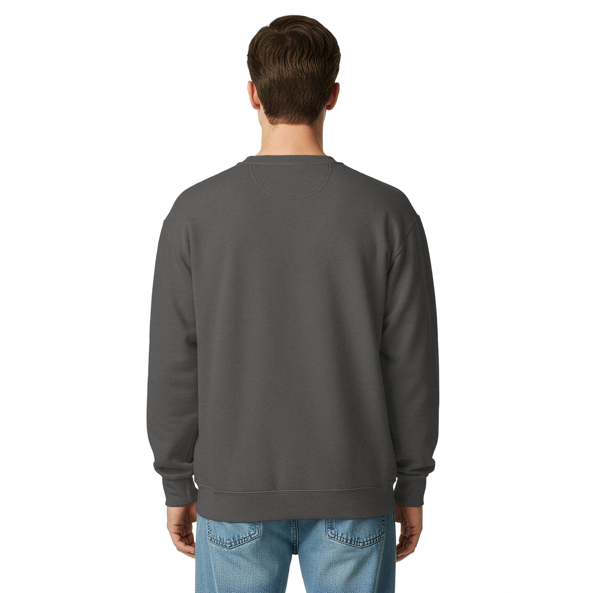 Sweat teinté unisexe (BARBLU-CORBOB-GRE002) – Image 3