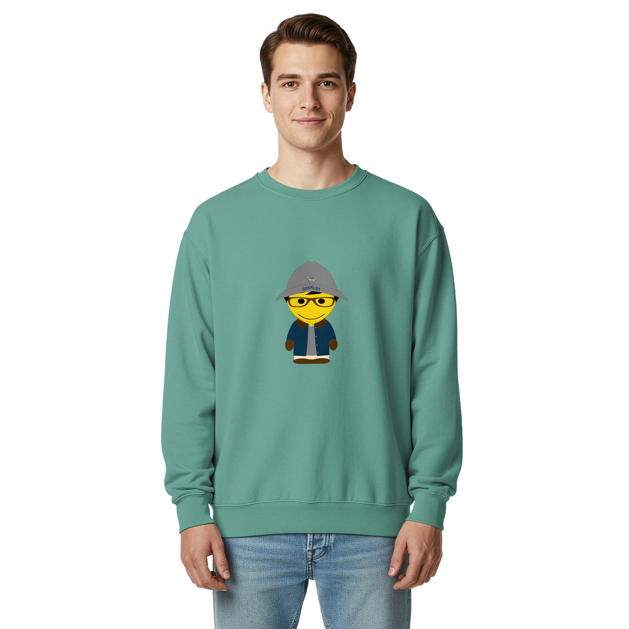 Sweat teinté unisexe (BARBLU-CORBOB-GRE002) – Image 24