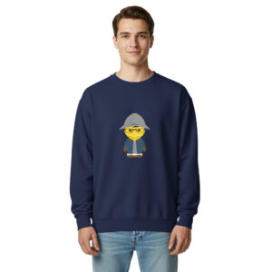 Sweat teinté unisexe  (BARBLU-CORBOB-GRE002)