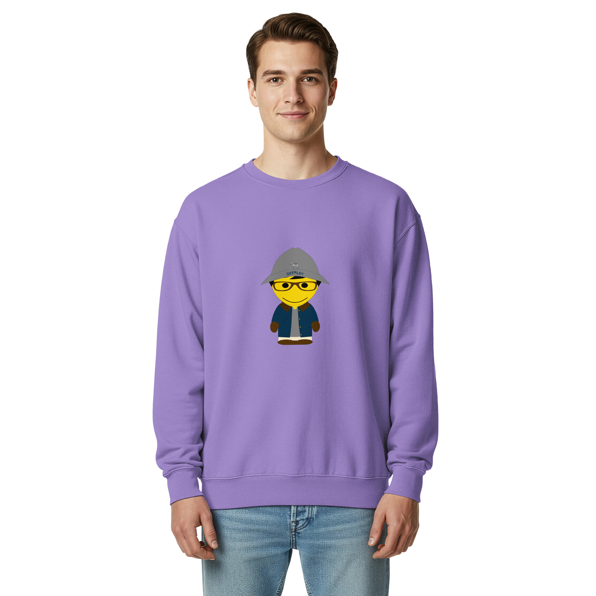 Sweat teinté unisexe (BARBLU-CORBOB-GRE002) – Image 22
