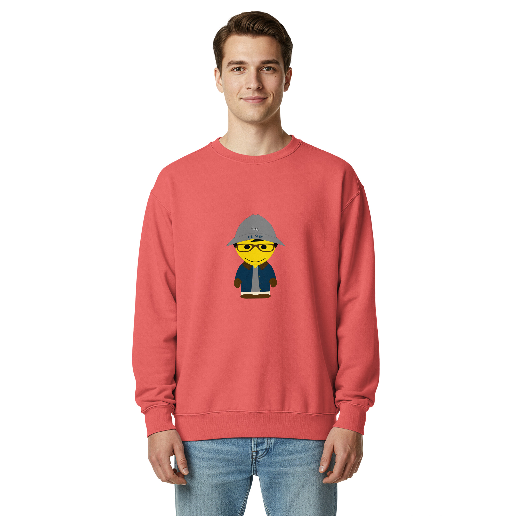 Sweat teinté unisexe (BARBLU-CORBOB-GRE002) – Image 18