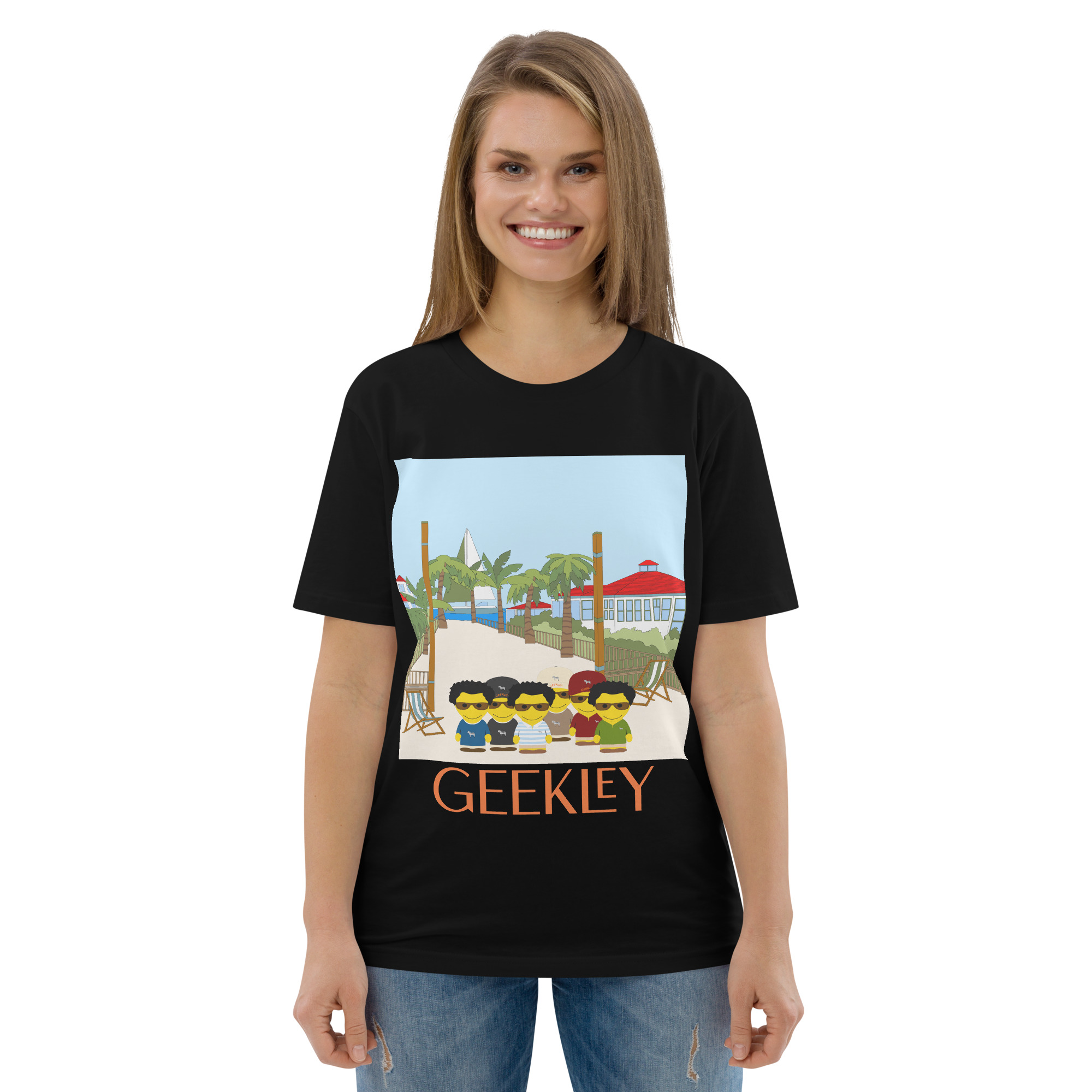 T-shirt unisexe en coton biologique "Beach party part I"