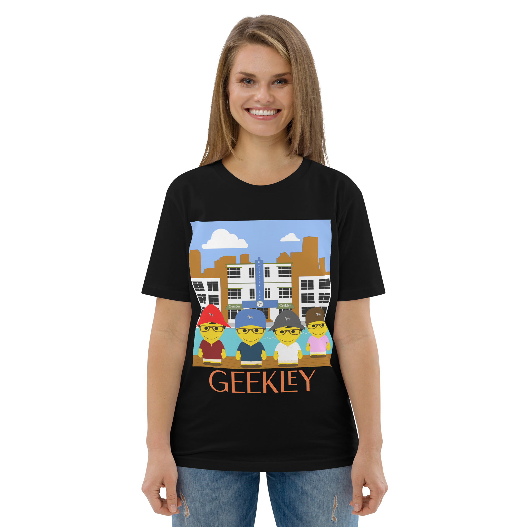 T-shirt unisexe en coton biologique "Blue hotel"