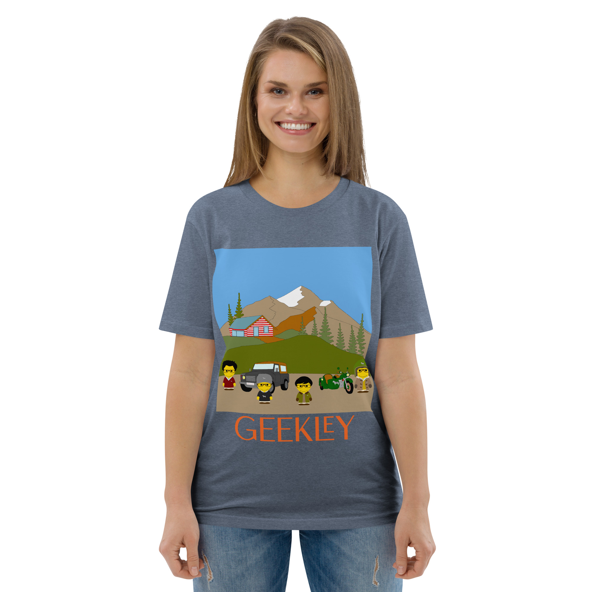 T-shirt unisexe en coton biologique "Country journey" – Image 17