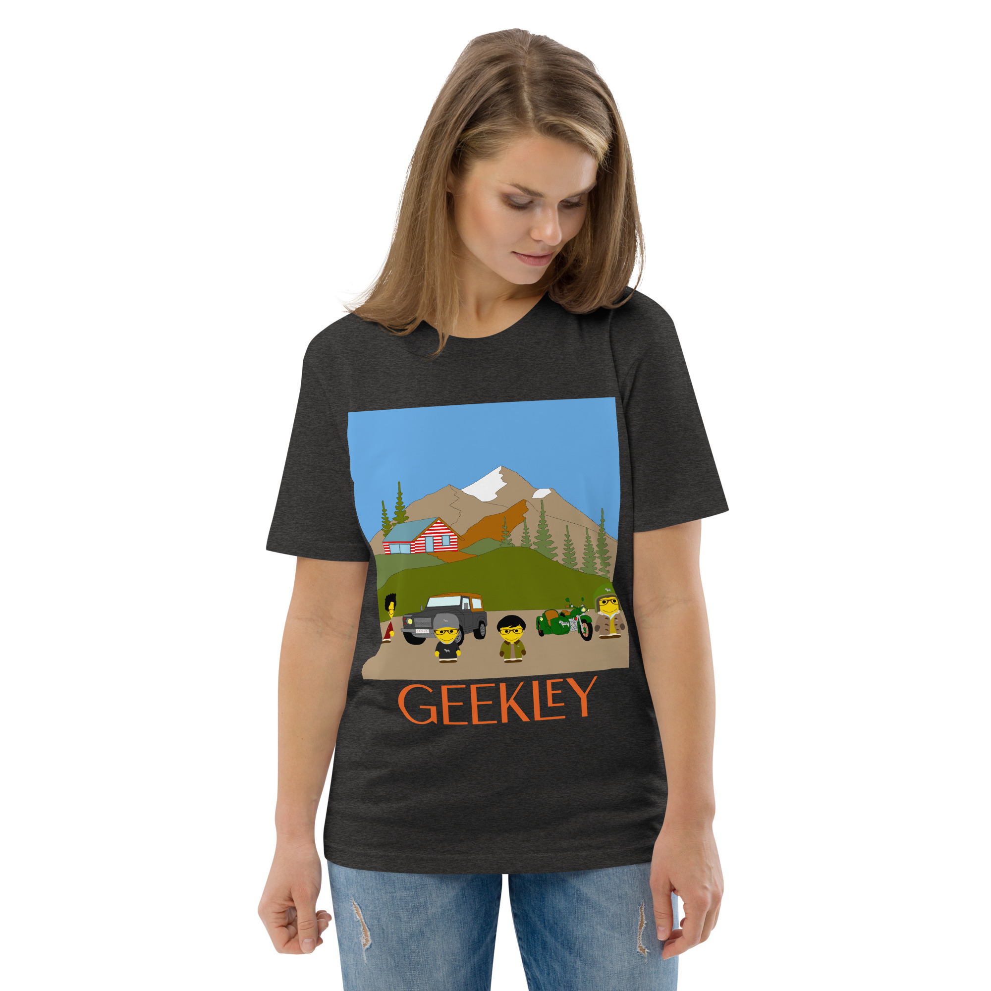 T-shirt unisexe en coton biologique "Country journey" – Image 7