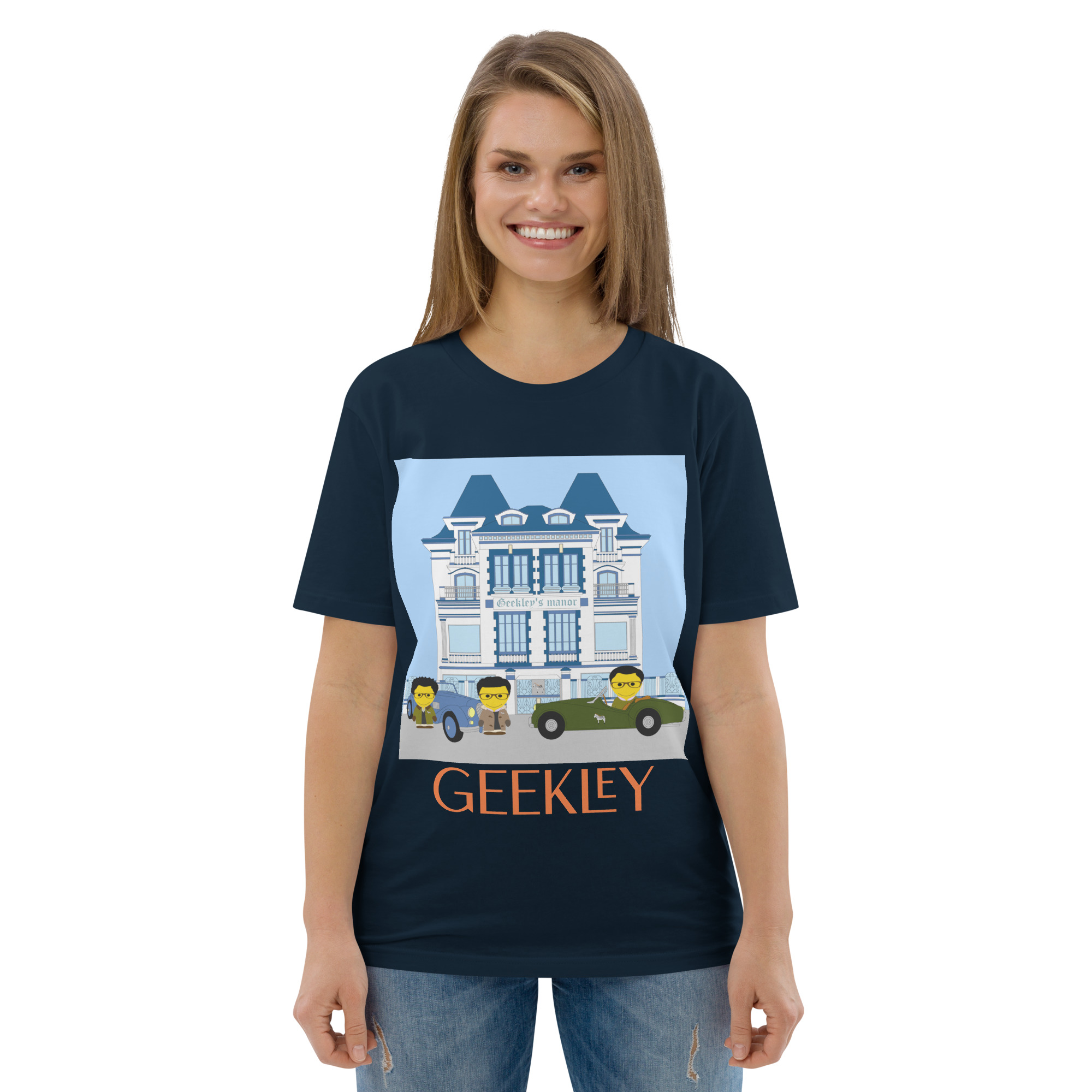 T-shirt unisexe en coton biologique "Racing team...on your mark ready go"
