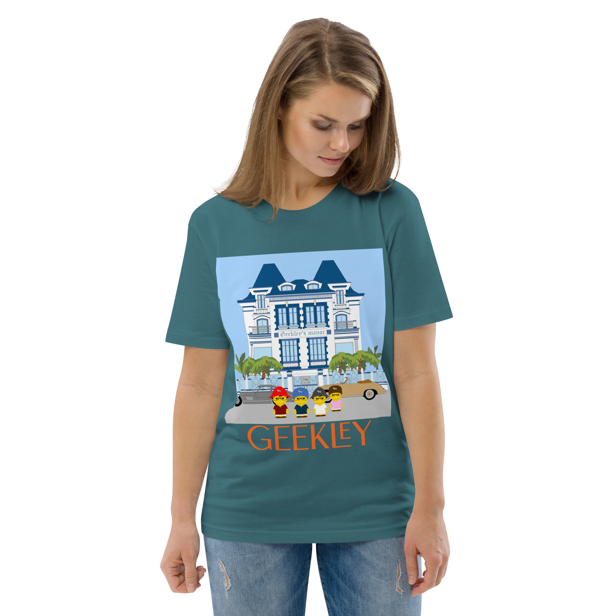 T-shirt unisexe en coton biologique "Home sweet home"